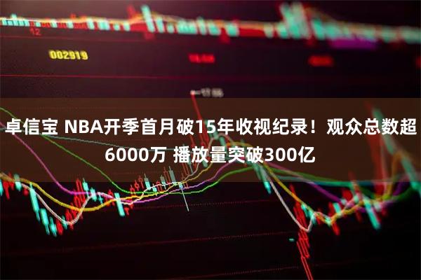 卓信宝 NBA开季首月破15年收视纪录！观众总数超6000万 播放量突破300亿